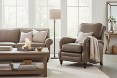 Edmund "Ready To Ship" Leather Recliner (Photo For Style Only)