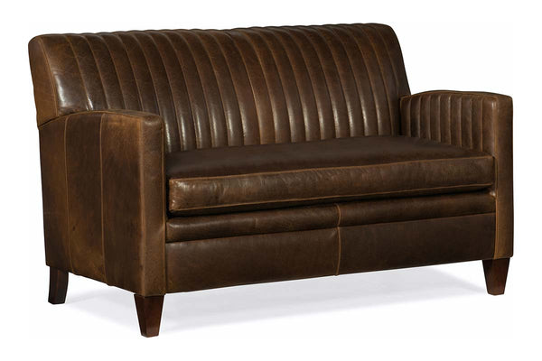 Edwin Transitional Leather Loveseat