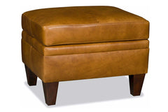 Edwin Transitional Leather Ottoman