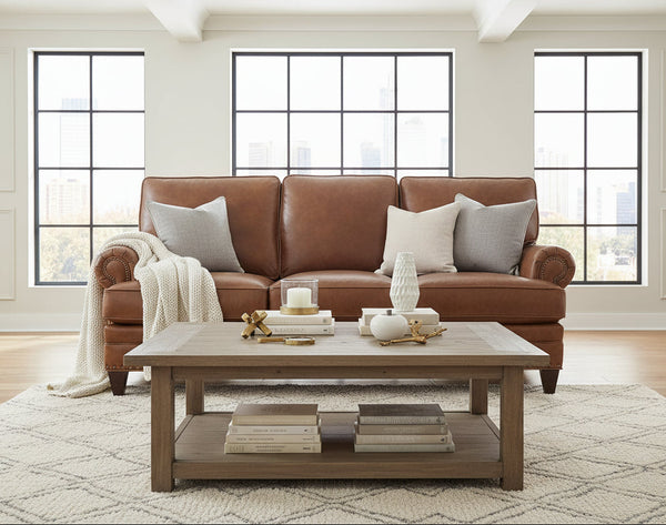 Eldred Sable "Quick Ship" Leather Living Room Furniture Collection