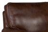 Image of Eldred 87 Inch "Quick Ship" Traditional Top Grain Leather Pillow Back Sofa