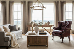 Eldridge Leather Tufted Accent Chair