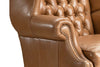 Image of Eldridge Leather Tufted Accent Chair