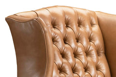 Eldridge Leather Tufted Accent Chair