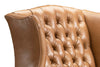 Image of Eldridge Leather Tufted Accent Chair