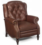 Elias Leather Recliner With Nailhead Trim