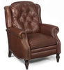 Image of Elias Leather Recliner With Nailhead Trim
