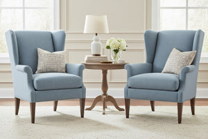 Ella Tight Wing Back Fabric Accent Chair
