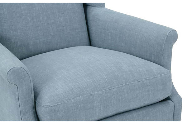 Ella Tight Wing Back Fabric Accent Chair