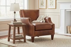 Elsworth Leather Accent Club Chair