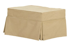 Emma Slipcover Ottoman Foot Stool