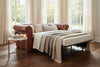 Image of Empire 84 Inch Full Studio Chesterfield Leather Sleeper Sofa