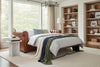 Image of Empire Leather Chesterfield Style Tufted 92 Inch Queen Sleep Sofa