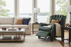 Ernest Portal "Quick Ship" Button Tufted Pillow Back Recliner
