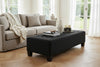 Ethan 60 Inch Long Extra Large Upholstered Coffee Table Ottoman