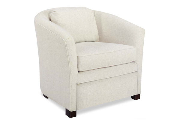 Eve Barrel Back Fabric Hybrid Chair With Power Footrest