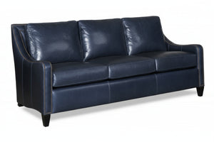 Everett 81 Inch Apartment Size Leather Sofa