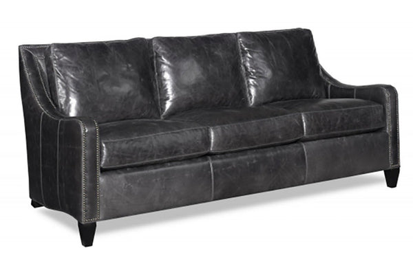 Everett 81 Inch Apartment Size Leather Sofa