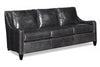 Image of Everett 81 Inch Apartment Size Leather Sofa