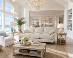 Kerrie Natural 89 Inch "Quick Ship" Sofa