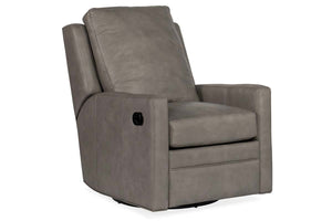 Fabian Leather SWIVEL Pillow Back Reclining Chair