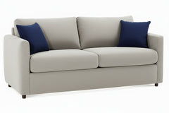 City 77 Inch Small Spaces Fabric Pillow Back  Small Queen Sleeper Sofa