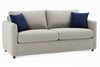Image of City 77 Inch Small Spaces Fabric Pillow Back  Small Queen Sleeper Sofa