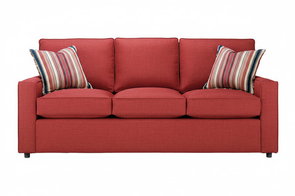 Jennifer 79 Inch Track Arm Fabric Queen Sleeper Sofa