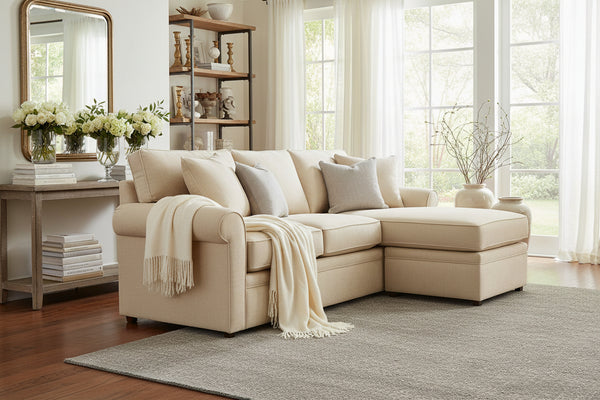 Kyle Apartment Sized Sectional Sleeper Sofa With Reversible Chaise Lounge