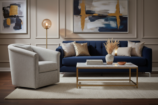 Desiree Upholstered Swivel Accent Tub Chair