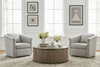Image of Desiree Upholstered Swivel Accent Tub Chair