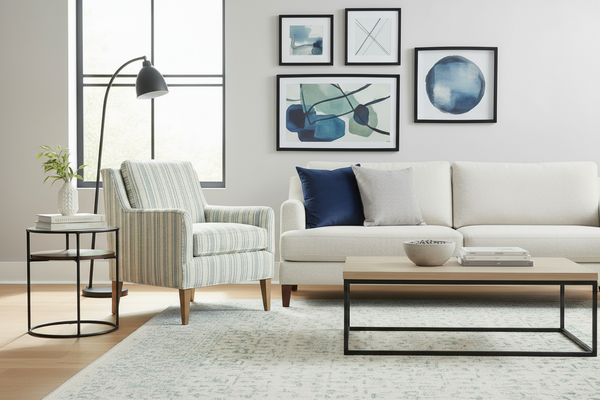 Evangeline Small Fabric Accent Chair