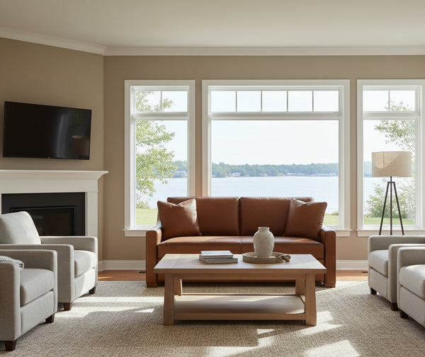 Finnegan 72 Inch Leather NEXT-GEN Queen Sleeper Sofa