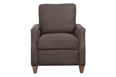 Fitzgerald Cocoa "Quick Ship" Traditional Top Grain Leather Pillow Back Chair