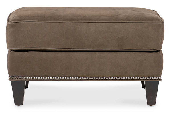 Fitzpatrick Leather Tufted Biscuit Back Accent Club Chair