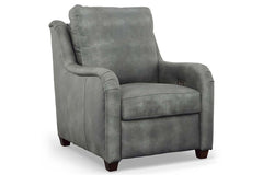 Francis Power Reclining Wall Hugger Leather Club Chair