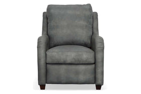 Francis Power Reclining Wall Hugger Leather Club Chair