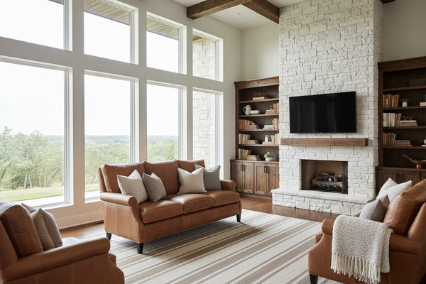 Franklin 75 Inch Apartment Size Rolled Arm Pillow Back Sofa