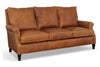 Image of Franklin 75 Inch Apartment Size Rolled Arm Pillow Back Sofa