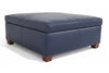 Image of Gaines STORAGE 36", 40", 44", Or 48" Inch Square Leather Ottoman (4 Sizes Available)