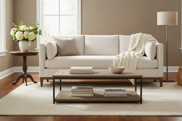 Georgia 86 Inch Single Bench Seat Sofa