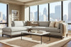 Image of Georgia Two Piece Pillow Back Sectional With Chaise Bumper (Version 2 As Configured)