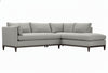 Image of Georgia Two Piece Contemporary Fabric Sectional Sofa