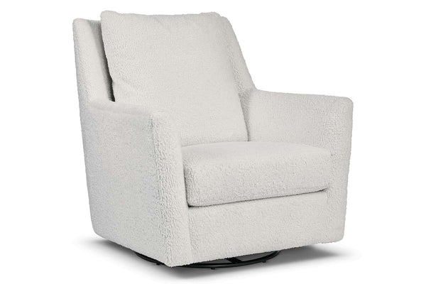 Gracie "Quick Ship" 360 Degree SWIVEL/GLIDER Fabric Accent Chair