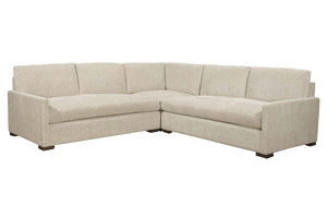 Grady "Quick Ship" Three Piece Bench Cushion Pillow Back Sectional (As Configured)