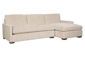 Grady "Quick Ship" Two Piece Bench Seat Modern Pillow Back Sectional -Version 1