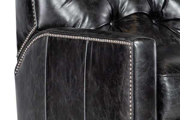 Greenwich Leather Tufted Back Recliner Chair