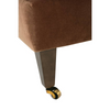 Image of Essie English Roll Arm Fabric Accent Chair