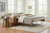 Image of Hadley 82.5 Inch Leather Contemporary Queen Sleeper Sofa