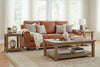 Image of Hampton 86 Inch Traditional Three Cushion Leather Sofa